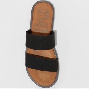 NWOT Mad Love Black Strappy Slides from Target